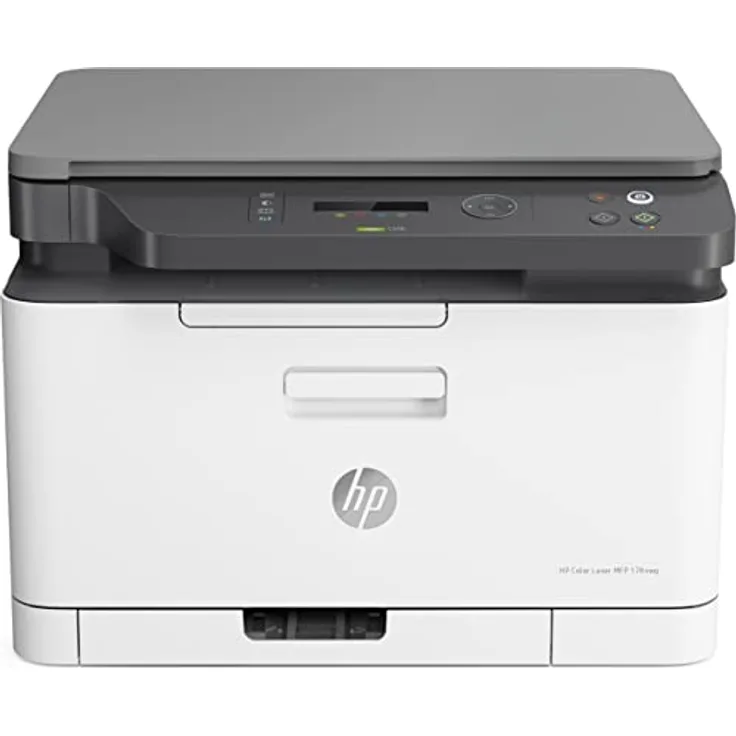 HP Color Laser 178nwg Multifunktions-Farblaserdrucker (Drucker, Scanner, Kopierer, WLAN, Airprint), weiß-grau, 3-in-1