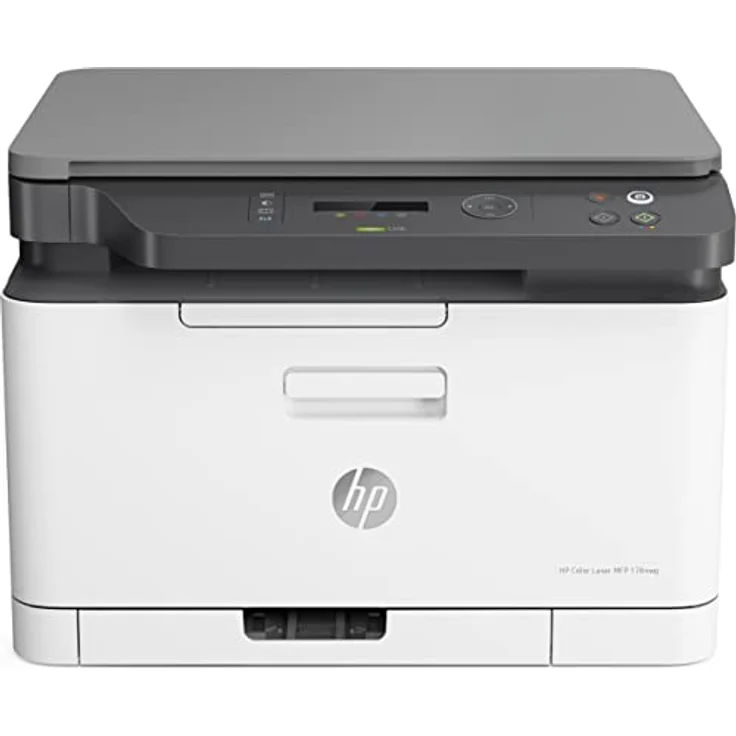 HP Color Laser 178nwg Multifunktions-Farblaserdrucker (Drucker, Scanner, Kopierer, WLAN, Airprint), weiß-grau, 3-in-1 – Bild 1