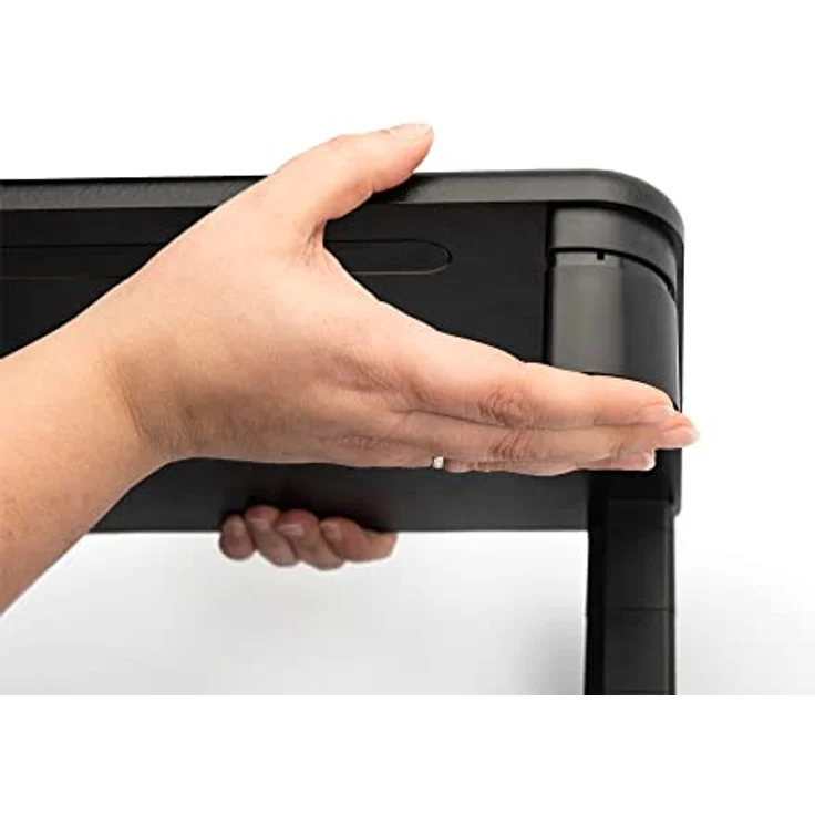 DIGITUS Ergonomische Monitor-Erhöhung - 3 Höhen Bildschirm-Ständer - Traglast 10 kg - Tablet- & Smartphone-Ständer – Bild 6