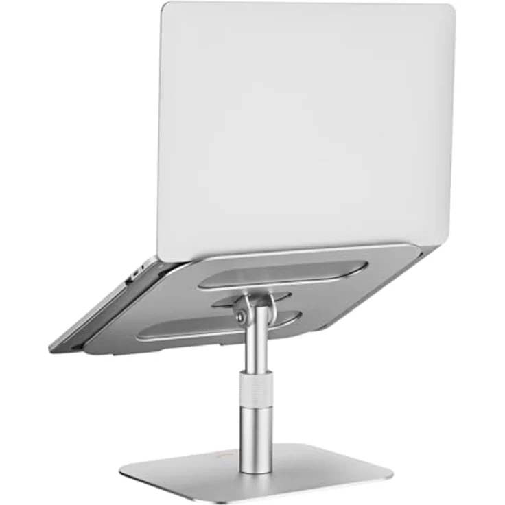 my wall höhenverstellbarer Laptop&Tablet Ständer - HT47L, edles Aluminium, 360° Drehbar, Höhenverstellbar, rutschfest, Tablet Ständer – Bild 2