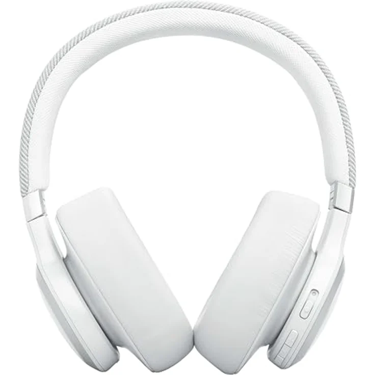 JBL Live 770 NC – Bluetooth Over-Ear-Kopfhörer mit adaptivem Noise-Cancelling – Kabellose Ohrhörer Signature Sound und Sprachassistent – Langer Musikgenuss für bis zu 65 Stunden – Weiß – Bild 4