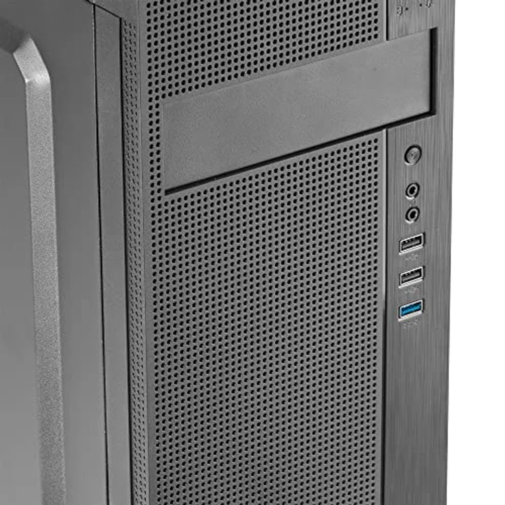 Tacens 2FERROX, ATX Semi-Tower PC Gehäuse aus Stahl, Schwarz, mit 12cm Lüfter, erweiterten Kapazitäten und Frontanschlüssen – Bild 3
