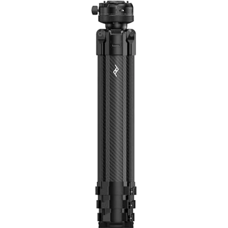 Peak Design Pro Lite Tripod, leichtes Stativ mit 15,9 kg Tragkraft und Pro-Kugelkopf, schwarz – Bild 2