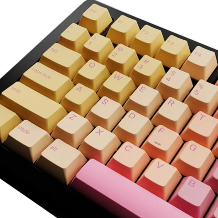 Glorious GPBT Gradient Keycaps, ANSI Layout (US), PBT, Dye-Sub - Grapefruit – Bild 6