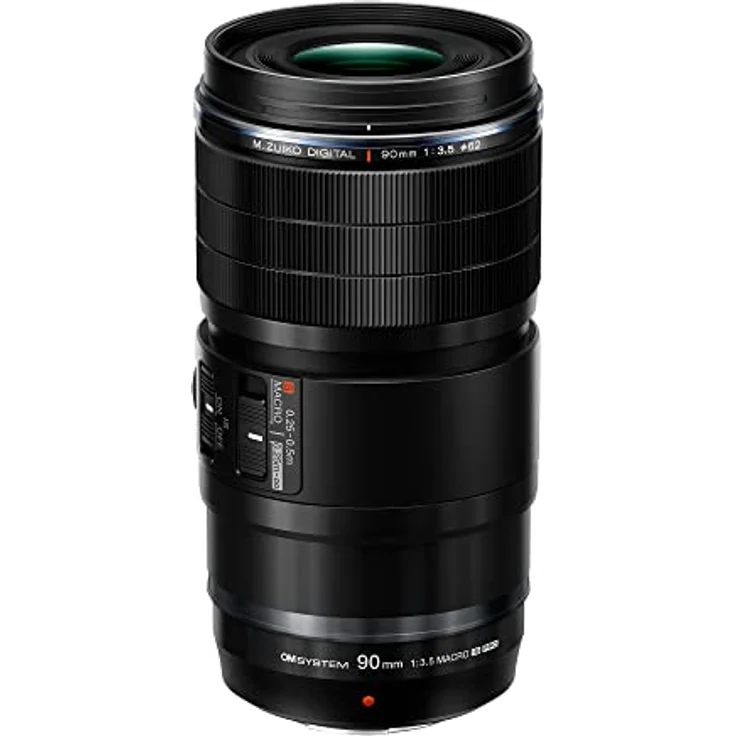 M.Zuiko Digital ED 90mm F3.5 Makro IS PRO Tele-Makro-Objektiv, wasserfestes Micro-Four-Thirds-Objektiv für besonders hohe Makrovergrößerung, kompatibel mit Olympus, OM SYSTEM und Panasonic MFT Kameras – Bild 1