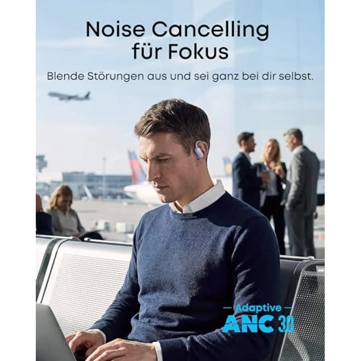 soundcore AeroFit 2 Pro, 2-in-1 Kopfhörer mit 2 Tragemodi, ANC 3.0, Bluetooth 6.1, Hi-Res Sound, IP55, 34h Spielzeit – Bild 4