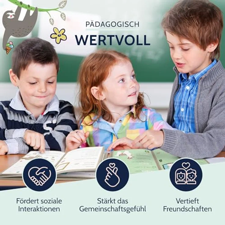 Goldbuch Freundebuch Happylife Faultier - 88 illustrierte Seiten, 15 x 21 cm – Bild 6