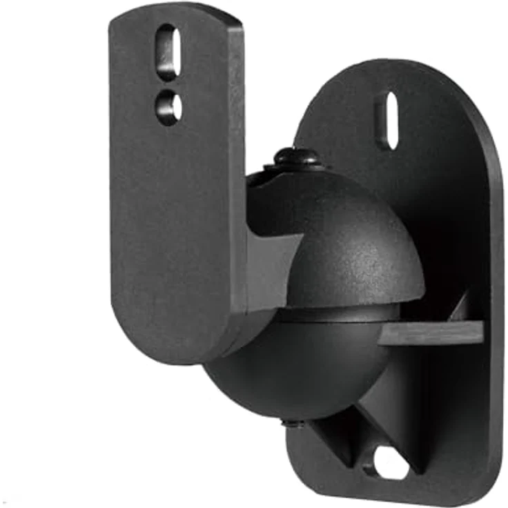 CABLETECH Lautsprecherhalterung, max. Tragkraft 3,5 kg, verstellbar, schwarz, 2er Set – Bild 3