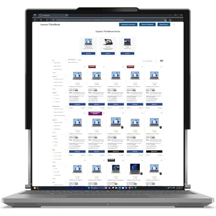 Lenovo ThinkBook Plus G6 Rollable, 14" Notebook mit Intel Core Ultra 7 258V, 32 GB RAM, 1 TB SSD, 2K-Display, Grau – Bild 5