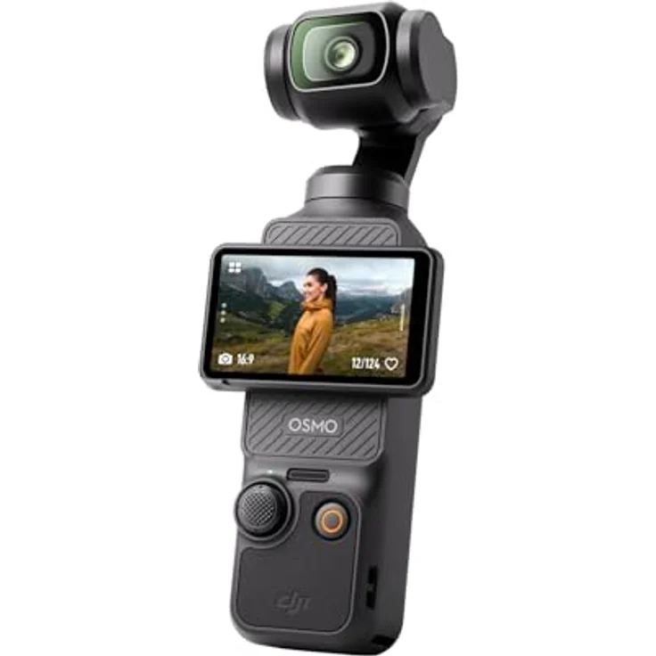 DJI Osmo Pocket 3, Vlogging-Kamera mit 1-Zoll-CMOS und 4K/120 fps Video, 3-Achsen-Stabilisierung, schnelles Scharfstellen, Gesichts-/Objektverfolgung, kleine Videokamera für Fotografie, YouTube – Bild 1
