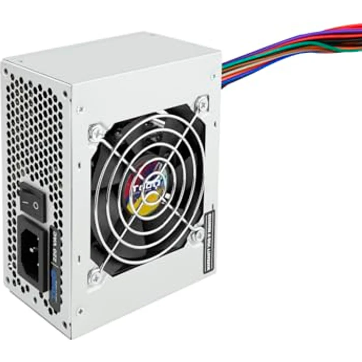 TooQ TQEP-500S-SFX- Netzteil (500W, ATX 12V V1.3) silberfarben – Bild 2