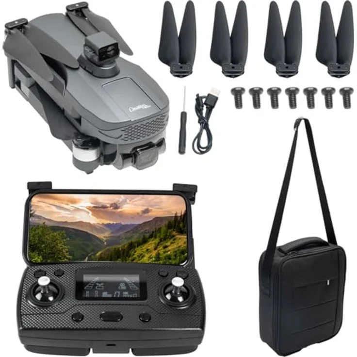 Casativo Profi GPS-Drohne, faltbar mit 4K-Kamera, 360° Hindernis-Erkennung, 6-Achsen Gyroskop, Brushless Motor – Bild 9