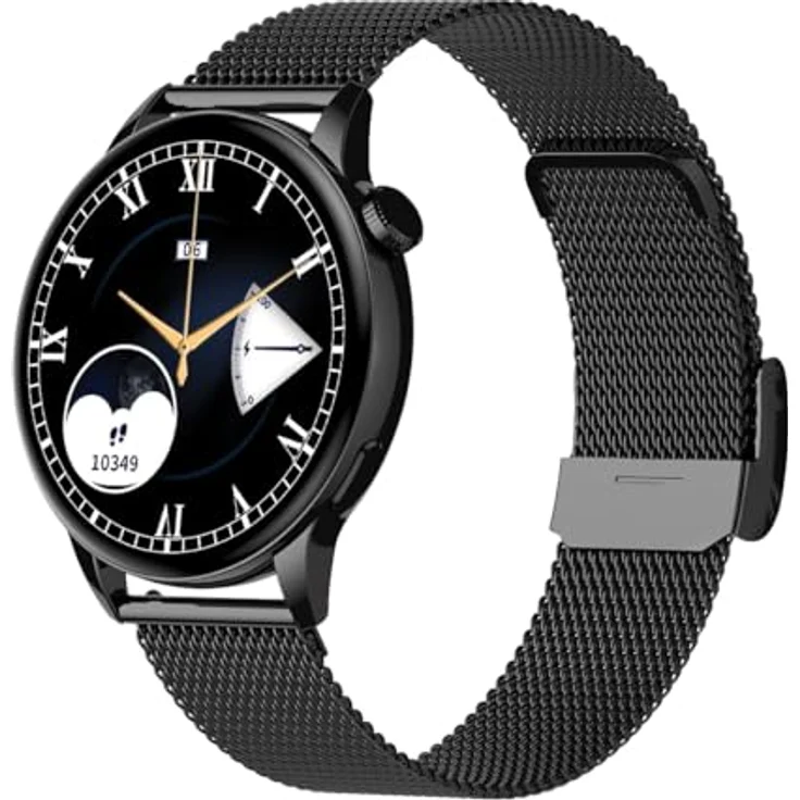 Maxcom FW58 Vanad Pro Schwarz (46 mm, Metall, One Size), Sportuhr + Smartwatch – Bild 1