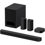 Sony BRAVIA Theatre System 6 (5.1-Kanal-Surround Sound, 1000 W, inkl. Rücklautsprecher & Subwoofer, Dolby Atmos, DTS:X, AI Voice Zoom 3 mit BRAVIA TV, DSEE, Multi-Stereo-Party-Modus) Schwarz