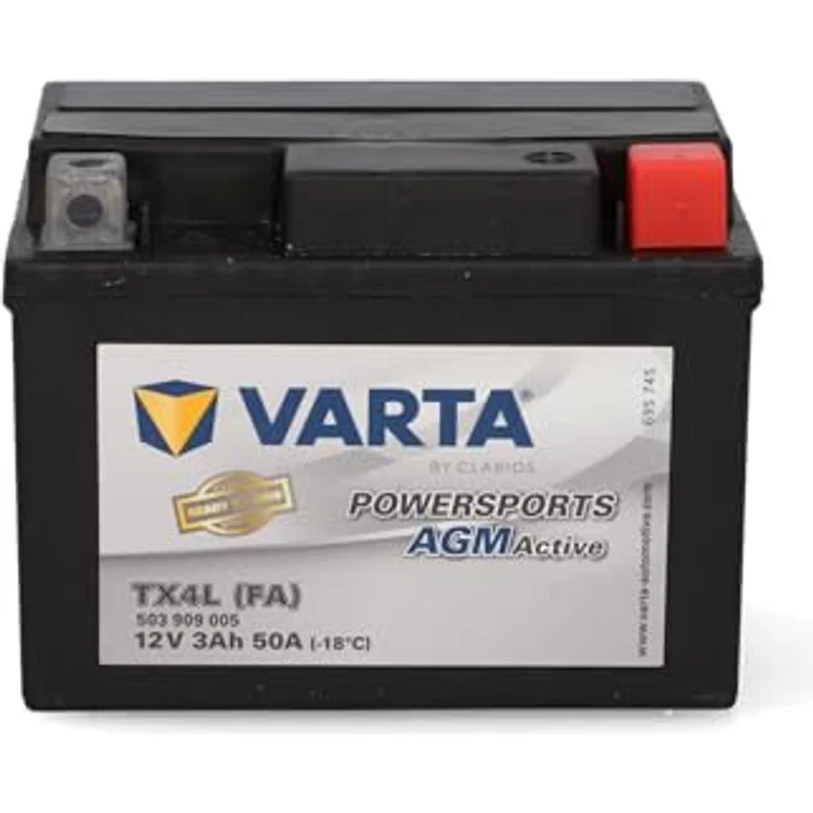 Varta Batterie YTX4L (FA) 12V 3Ah 50A Powersport AGM Active 503909005 – Bild 2