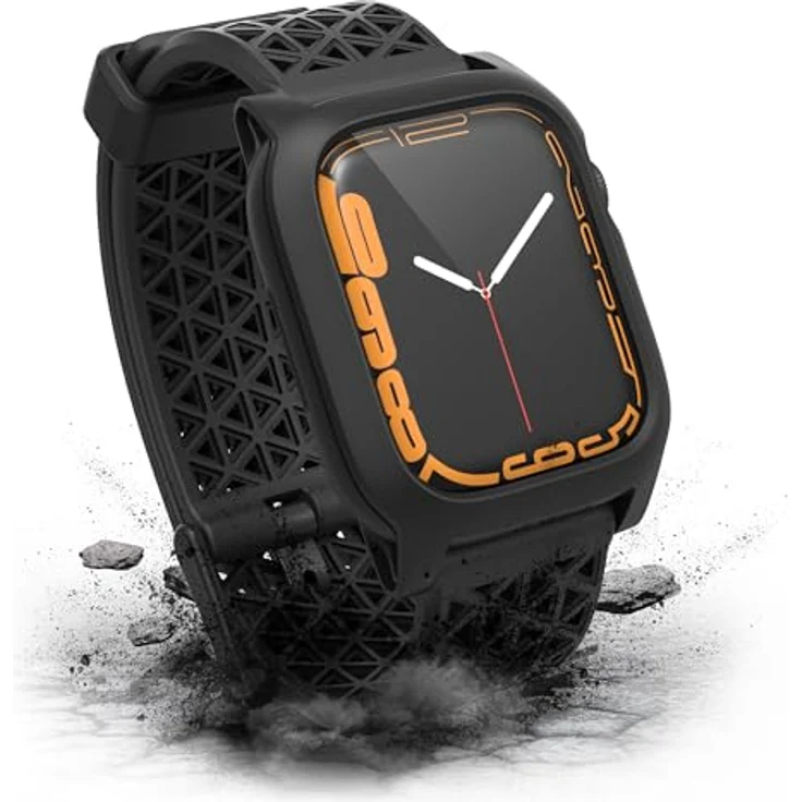 Catalyst Active Defense Case Apple Watch 41mm (Series 7/8/9) - Schwarz, Sturzsicher, Kratzfest, Schockfest, Atmungsaktives und Hypoallergenes Silikon – Bild 4