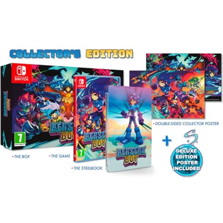 Red Art Games Berserk Boy Collector's Edition, Nintendo Switch Game mit Steelbook und doppelseitigem Collector Poster – Bild 2