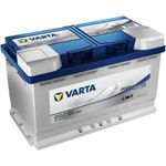 VARTA LED80 Professional Dual Purpose EFB 80Ah 12V 800A Batterie, (12 V) - Nassbatterie, 80 Ah, 800 A, rot