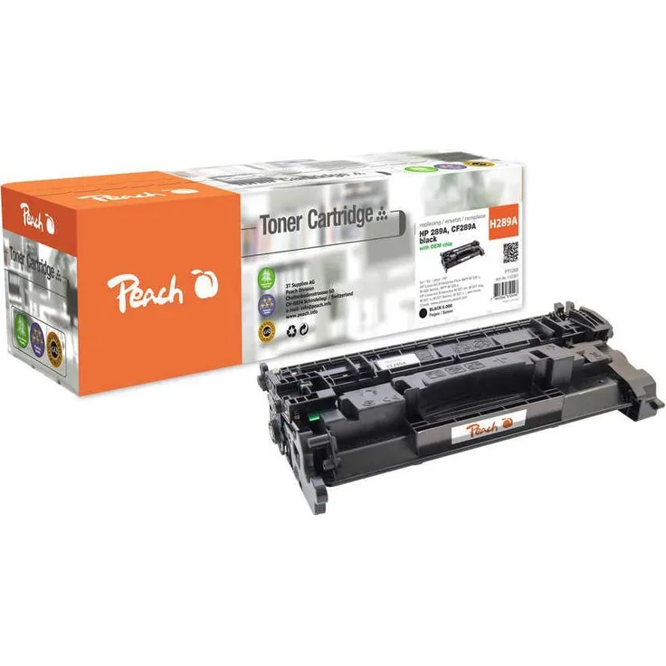 Peach kompatibler Toner HP CF289A, schwarze Tonereinheit mit 5000 Seiten Reichweite