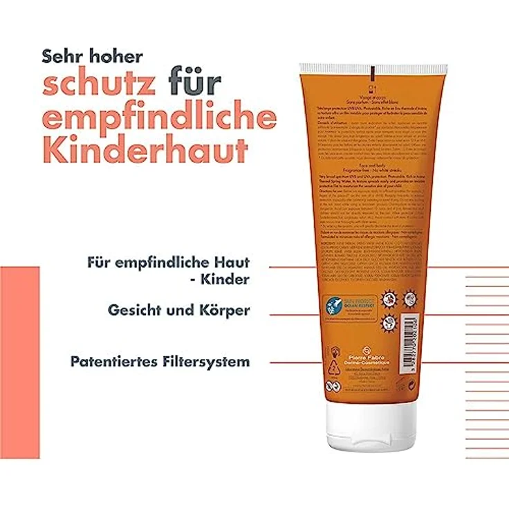 Avène SunSitive Kinder Sonnenmilch LSF 50+ – Bild 3