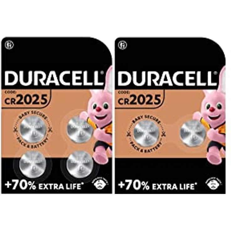 Duracell CR 2025, Knopfbatterien mit Lithium, 6 Stück (1 Blister mit 2 + 1 Blister mit 4 Batterien) – Bild 1