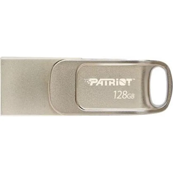 Patriot FLASHDRIVE Tab T560, 128GB Dual USB mit 120MB/s, Silber