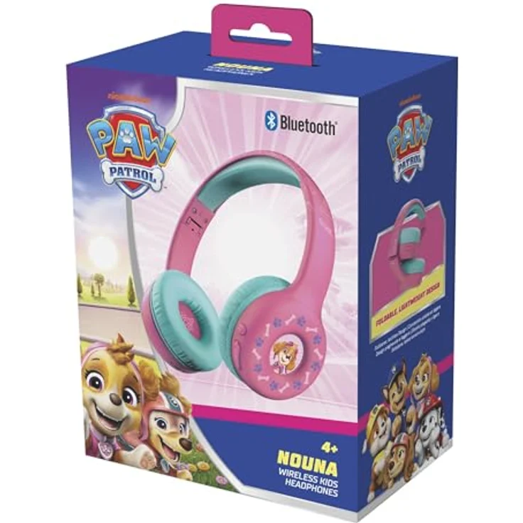 Trust Nouna Wireless Kopfhörer Paw Patrol, Rosa, faltbares Design, integrierter Lautstärkeregler, kabellos und kabelgebunden – Bild 17