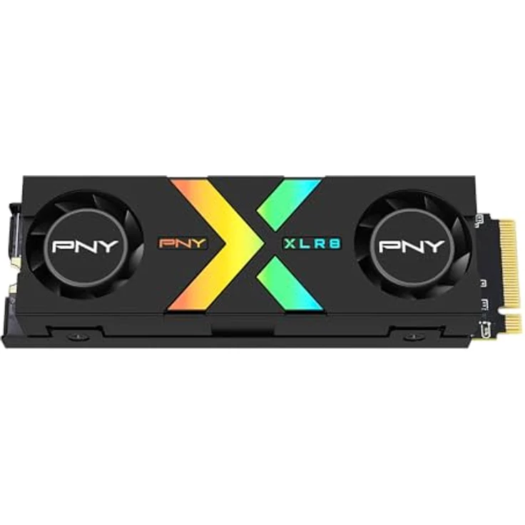 PNY CS3150 XLR8 Gaming Epic-X RGB™ 2TB M.2 NVMe Internal Solid State Drive (SSD) with RGB Heatsink - M280CS3150XHS-2TB-RB – Bild 1