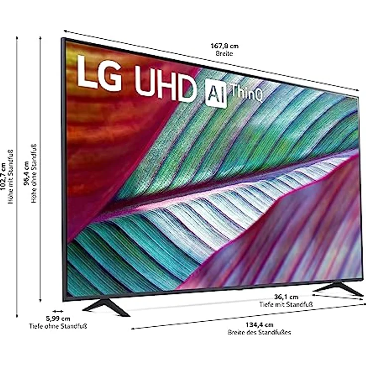 LG 75UR78006LK 190 cm (75 Zoll) UHD Fernseher (Active HDR, 60 Hz, Smart TV) [Modelljahr 2023] – Bild 2