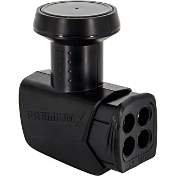 PremiumX Quad LNB SAT Direktanschluss 4 Teilnehmer Satellit TV Signalumsetzer DVB-S2 HD 4K 8X F-Stecker – Bild 3