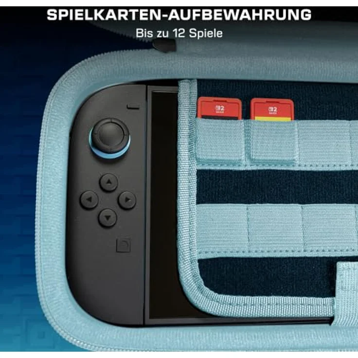 Turtle Beach PlayTrek™ Reisetasche für Nintendo Switch™ 2, Minecraft™ Dungeons II-Design mit EVA-Außenhülle und gepolstertem Innenraum, für maximalen Schutz und Zubehörorganisation – Bild 11