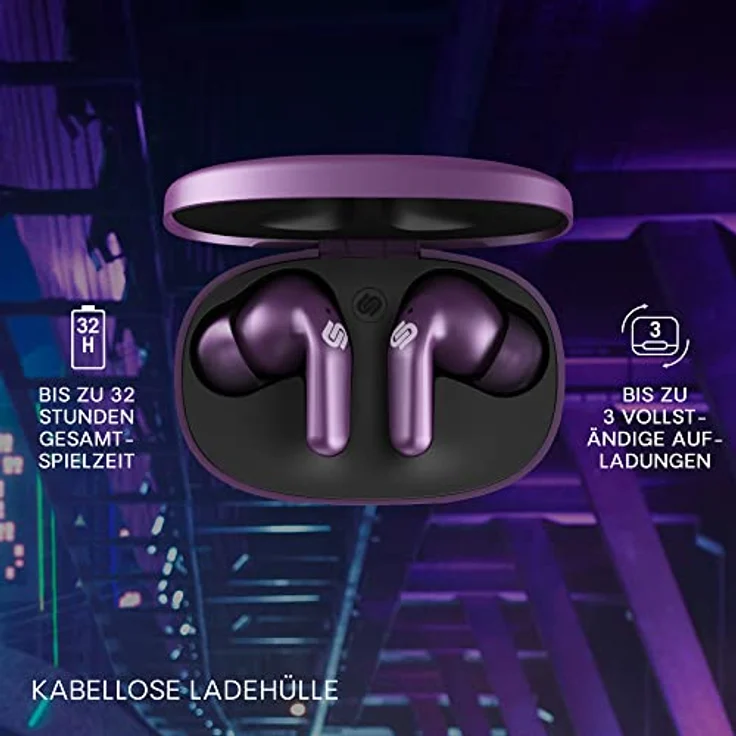 Urbanista Seoul In-Ear-Kopfhörer, True Wireless, IPX4, lila – Bild 6