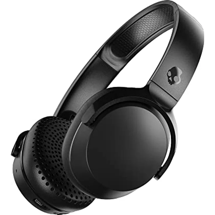 SKULLCANDY Riff 2 Wireless-Kopfhörer mit Tile-Finding-Technologie, 34 Std. Akkulaufzeit, für iPhone/Android, mit Mikrofon, ideal für Musik/Reisen/Gaming, Bluetooth-Kopfhörer - Schwarz – Bild 1