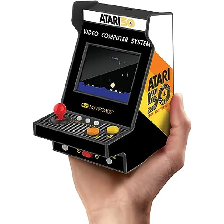 My Arcade Nano Player, Atari 75 Spiele Konsole mit 4,5 Zoll Farbdisplay und Lautstärkeregelung – Bild 1