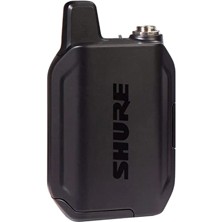 Shure GLXD1+ Wireless Bodypack Sender mit umkehrbarem Gürtelclip und SB904 Batterie (12 Stunden Laufzeit) - zur Verwendung mit GLX-D+ Dual Band Wireless Mikrofonsystemen (Empfänger separat erhältlich) – Bild 2