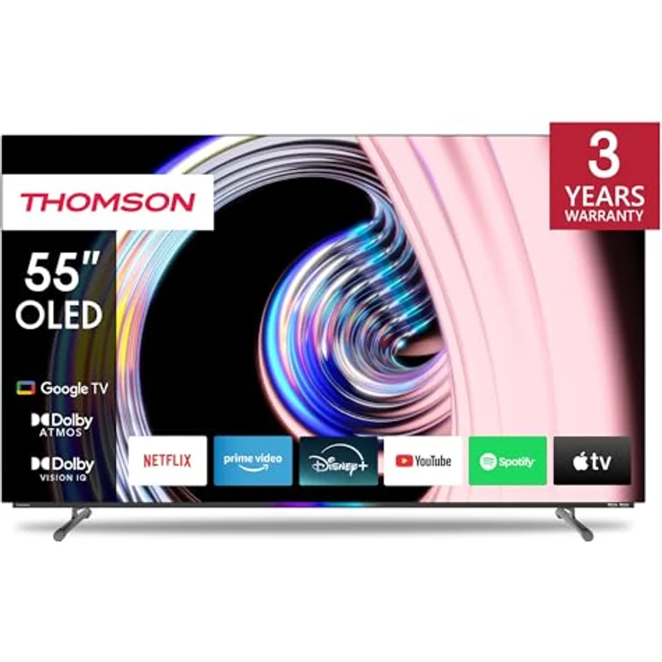 Thomson 55 Zoll (139 cm) OLED 4K UHD Google TV Sprachsteuerung Triple Tuner Smart TV - 55OG8S24-2024 – Bild 7