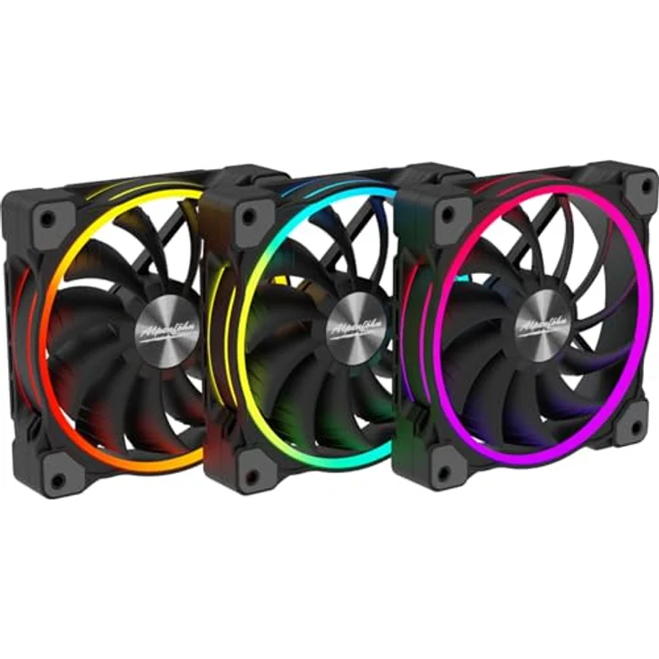 Alpenföhn Wing Boost 3 ARGB High Speed - Gehäuselüfter - 120 mm - Schwarz (Packung mit 3) (84000000163) - Preisvergleich – Bild 2