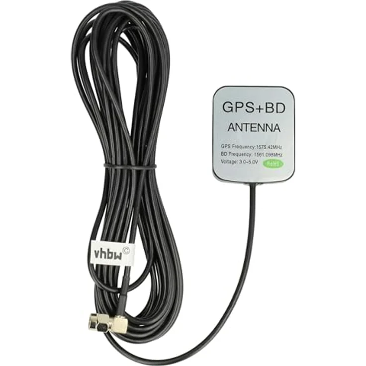 vhbw GPS Antenne für Auto mit SMA-Anschluss, 5m Kabel und Magnetfuß, schwarz – Bild 3