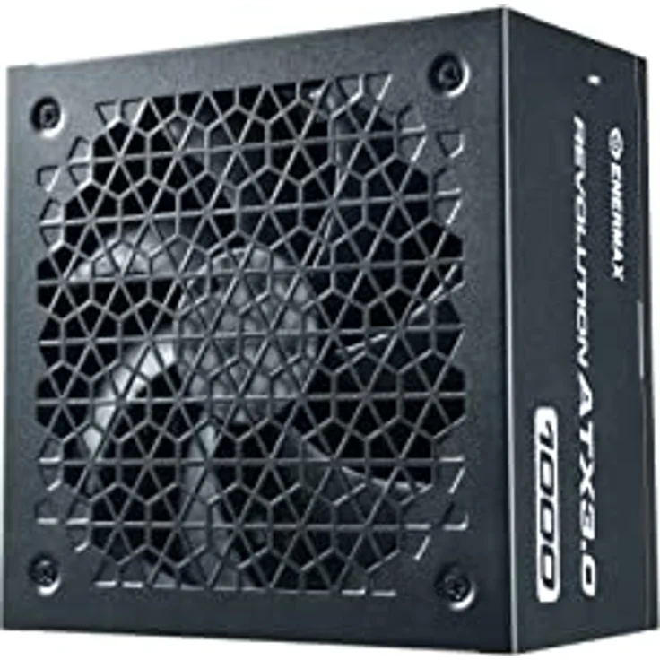 ENERMAX Revolution ATX3.0 Enthusiast Gaming&Streaming PC Netzteil 1000W 80Plus Gold PCIe 5.0 Ready (Voll-Modular, 2X 12VHPWR Kabel, Semi-Fanless), ERA1000EWT, schwarz – Bild 1