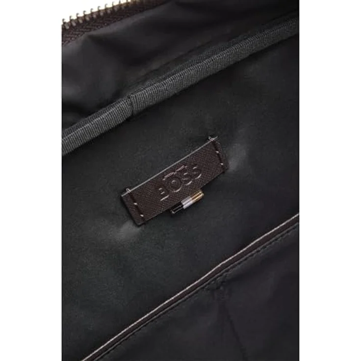 Boss Zair Aktentasche aus Leder, 40 cm mit Laptopfach, dunkelbraun – Bild 6