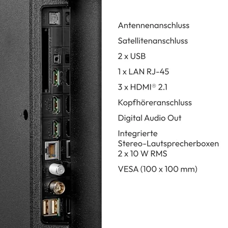 MEDION MD 843700, 43 Zoll QLED Smart TV mit 4K, Dolby Vision HDR, Dolby Atmos, Bluetooth und Google TV – Bild 5