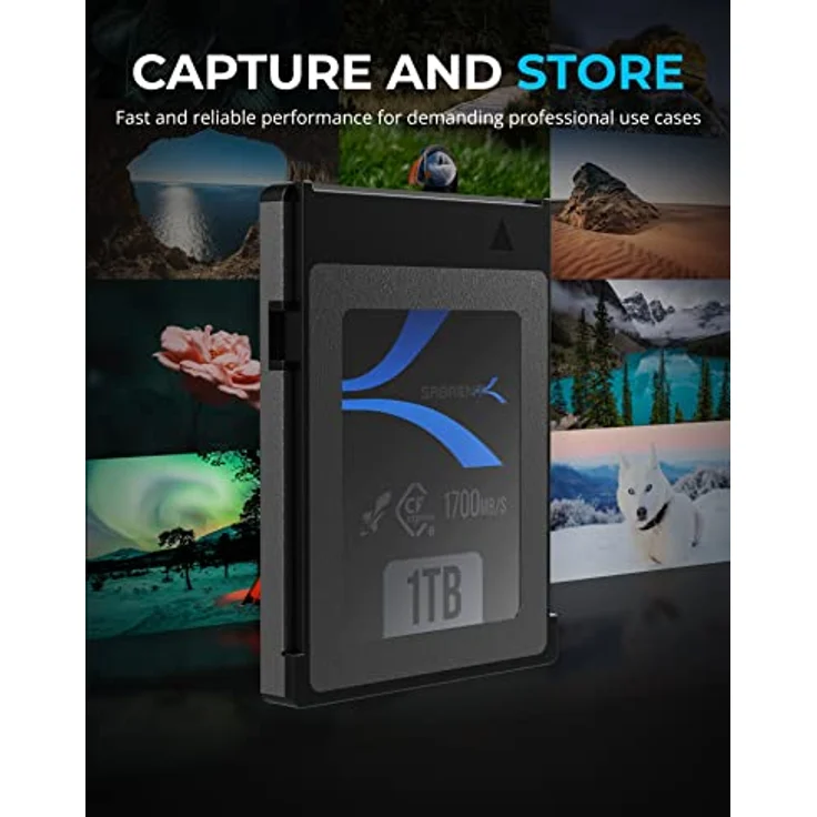 SABRENT Rocket CFX 1TB CFexpress Typ B Speicherkarte R1700MB/s W1500MB/s (CF-XTBT-1TB) – Bild 2