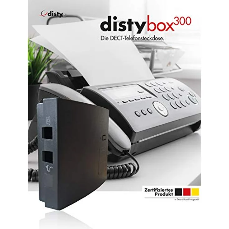 distybox 300 Telefonadapter universal Adapter für analoge schnurgebundene Telefone Fax Multifunktionsgeräte an DECT-Gap Basisstationen oder Router – Bild 3