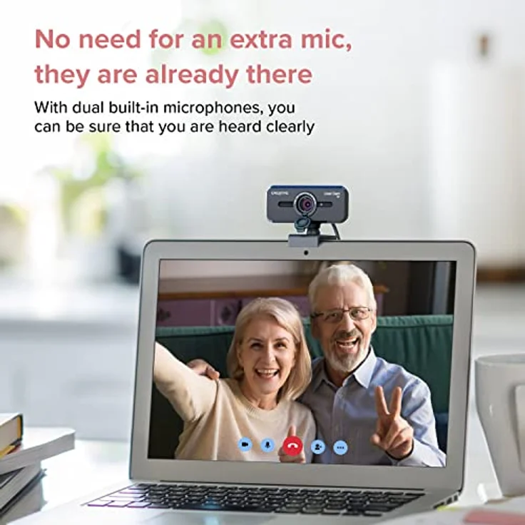 CREATIVE Live! Cam Sync V3 2K-QHD-USB-Webcam mit 4-fachem Digitalzoom und Mikrofonen, 1080p HD, bis zu 95° Sichtfeld, Objektivabdeckung, für PC Mac – Bild 5