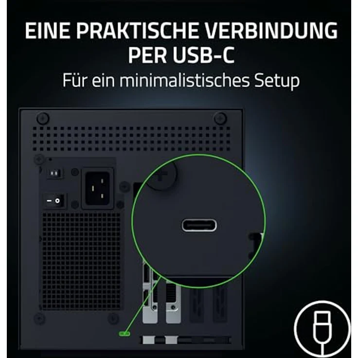 Razer Core X V2, externes Grafikkarten-Gehäuse mit Thunderbolt-Konnektivität, Schwarz – Bild 5
