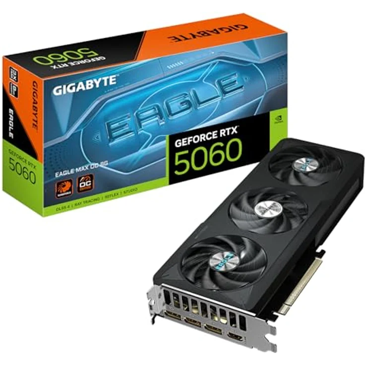 Gigabyte RTX5060 EAGLE Max OC, Grafikkarte mit 8GB GDDR7, HDMI und 3xDP für flüssiges Gaming – Bild 1