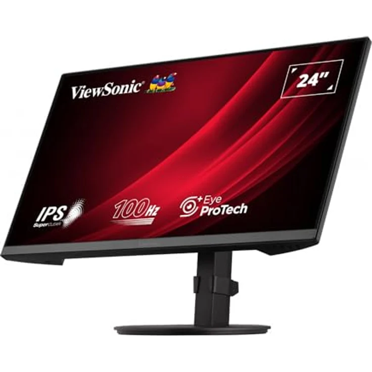 ViewSonic VG2408A-MHD 24" IPS Monitor, 1920x1080 Full HD, 100Hz, 5ms, ergonomisch verstellbar mit Eye ProTech+ – Bild 5