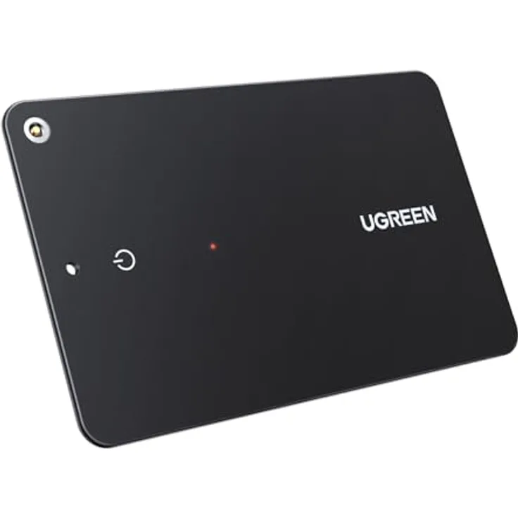 UGREEN FineTrack Slim, Bluetooth Tracker kompatibel mit Apple Find My, IP68 wasserdicht, wiederaufladbarer Geldbörsenfinder, ultra-dünn für Wallet und Gepäck