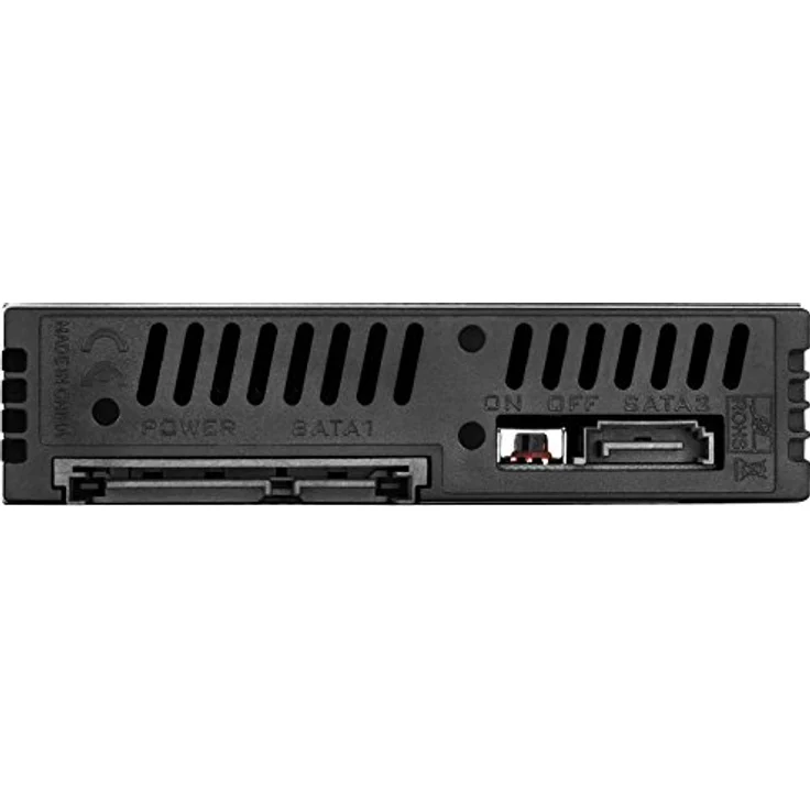 SilverStone SST-FS202B - trägerloser 3,5''Aluminium Hot Swap-Festplatten-Wechselrahmen für 2 x 2,5'' SAS-SATA-HDDs oder SSDs mit Metallschloss an jeder Einschubtür und Statusanzeige-LEDs, schwarz – Bild 3