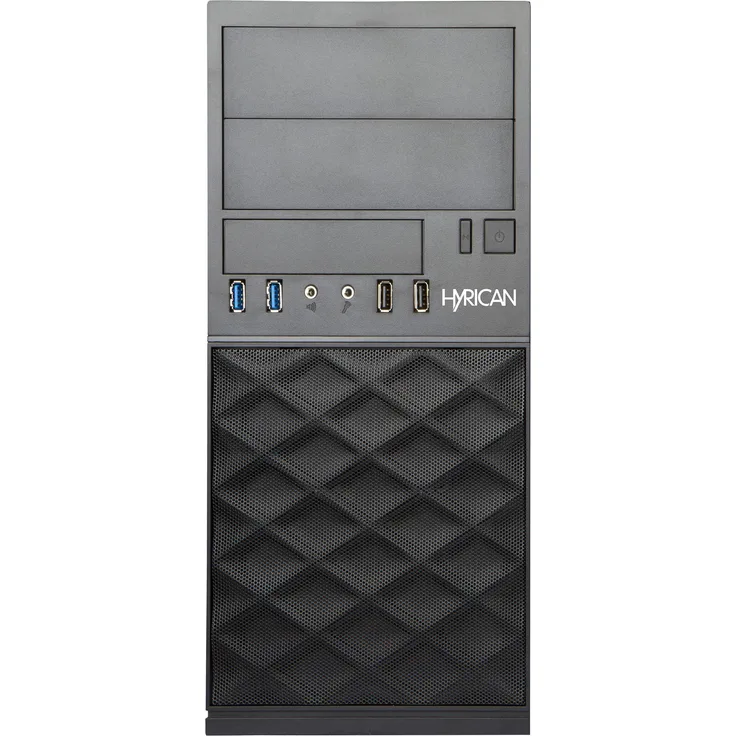 Hyrican CTS00974 Mini-Tower-PC, Ryzen 7 5700X, 16GB RAM, 1TB SSD, GeForce RTX 5050, Windows 11 Pro, Schwarz